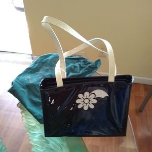Zalo Patent Leather Hand Bag